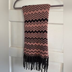 Iconic Missoni Chevron wool and mohair scarf. Reversable